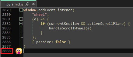 pyramid code screenshot