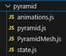 refactored pyramid code screenshot