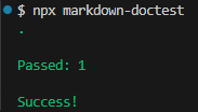 markdown-doctest passing