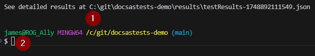 initial test results